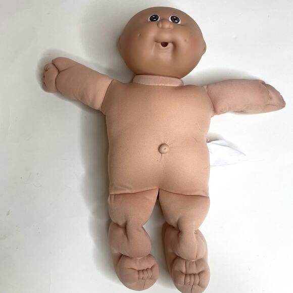 Vintage 1985 Cabbage Patch Kid Doll Coleco 14” Purple Overalls Soft Body - Picture 6 of 7